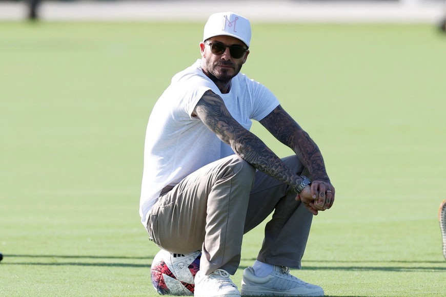 Soccer Football - MLS - Inter Miami Training - DRV PNK Stadium, Fort Lauderdale, Florida, United States - July 18, 2023
Inter Miami owner David Beckham during training REUTERS/Marco Bello