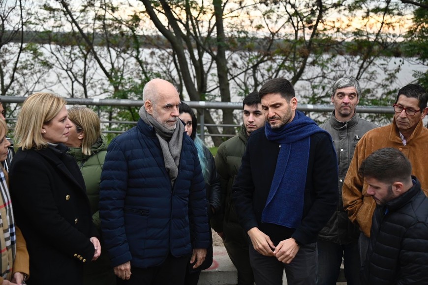 Rodríguez Larreta junto a Pullaro en Rosario. Crédito: Marcelo Manera