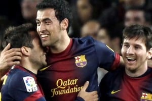 Messi, Busquets y Jordi Alba en Barcelona. Ahora vuelven a juntarse.