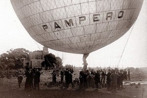 Pampero fue bautizado el globo aerostático que el argentino Aarón Félix Martín de Anchorena importó al regresar a su país en 1907.
