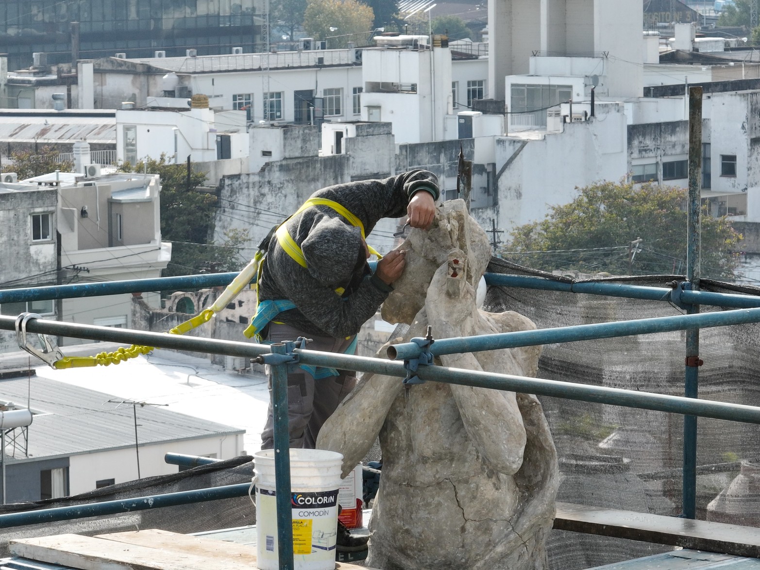 Trabajos de puesta en valor del Teatro Municipal.