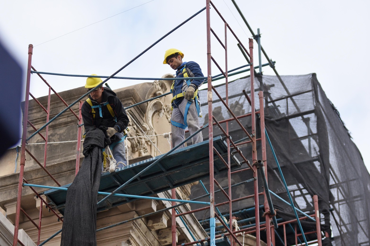 Trabajos de puesta en valor del Teatro Municipal.