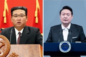 Kim Jong-un, líder supremo de Corea del Norte, y Yoon Suk-yeol, presidente de Corea del Sur. Crédito: Reuters