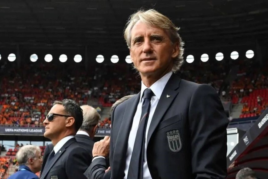 Roberto Mancini, entrenador de la selección italiana.