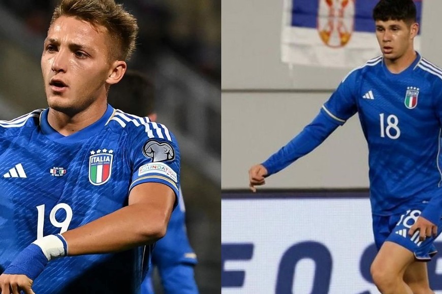 Mateo Retegui y Bruno Zapelli, los futbolistas argentinos en la selección de Italia.