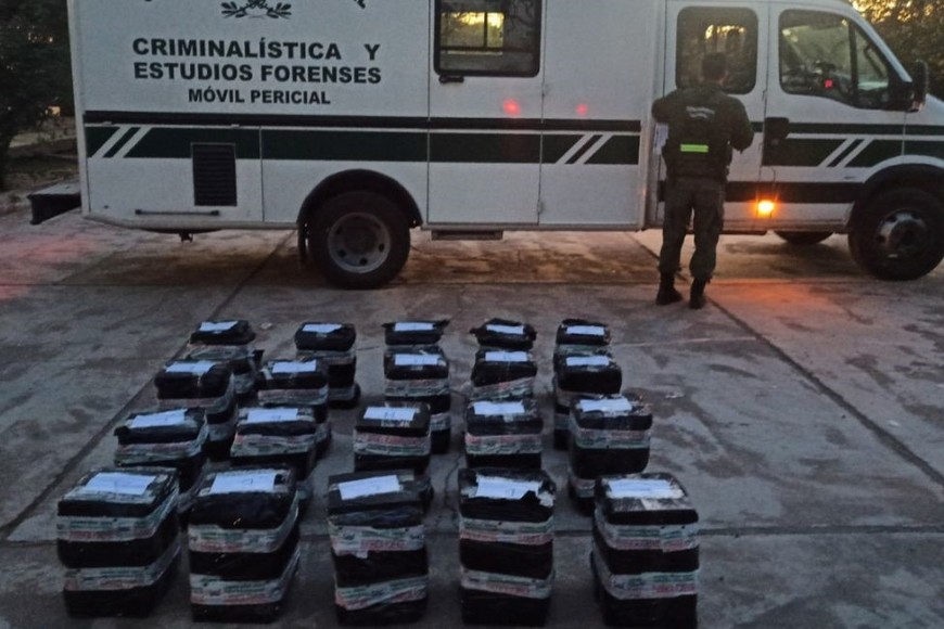 Se secuestró dinero en efectivo, seis armas de fuego, una caja fuerte y tarjetas de crédito. Crédito: Gendarmería Nacional.