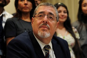 El candidato presidencial del Movimiento Semilla, Bernardo Arévalo.