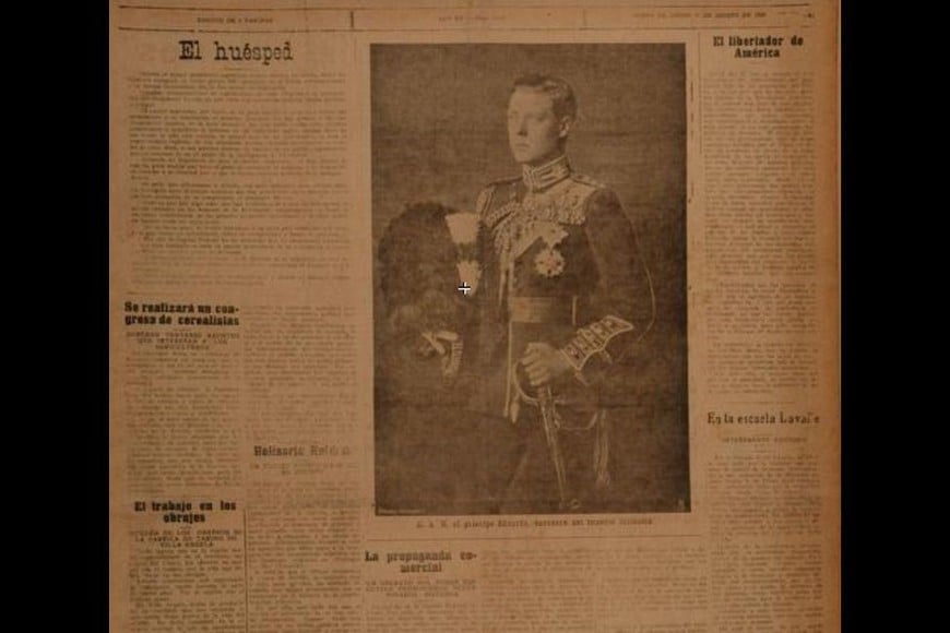 Visita de Eduardo VIII a la Argentina. Foto: Archivo Santa Fe / Hemeroteca Digital Castañeda