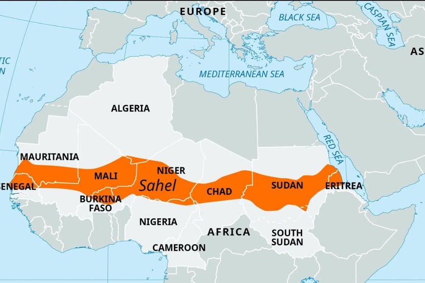 Región del Sahel. Crédito: Enciclopedia Británica