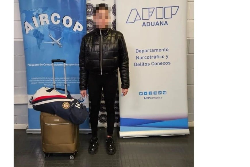 La joven de 20 años detenida en el Aeropuerto de Ezeiza