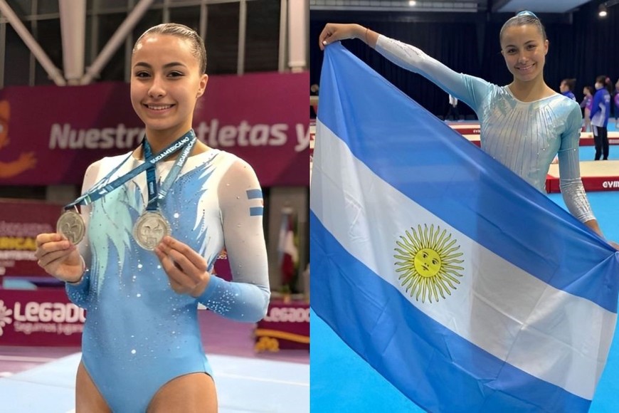 Sira Macías, uno de los emblemas de la gimnasia artística argentina.