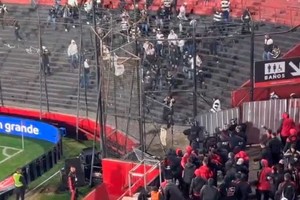 Severos disturbios se registraron en el estadio rosarino
