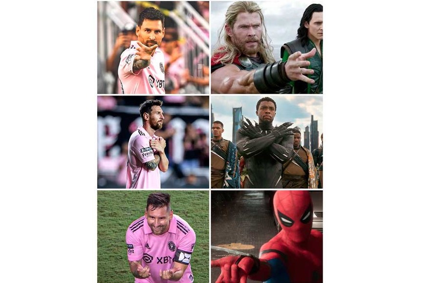 Messi y sus referencias a los superhéroes de Marvel.