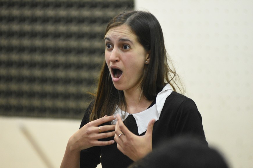 Concierto sinfónico-coral: Sofía Biolé, una de las solistas del Ópera Estudio del Paraná y asistente de dirección en el Instituto Coral de Santa Fe.