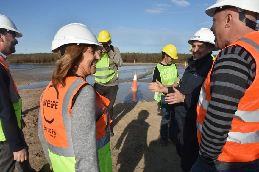 La ministra de Infraestructura,  Servicios Públicos y Hábitat de la provincia de Santa Fe, Silvina Frana, estuvo presente este sábado. Crédito: Luis Cetraro