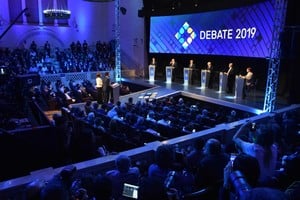 En 2019, uno de los debates se hizo en la ciudad de Santa Fe, en las instalaciones de la UNL. Crédito: Manuel Fabatía