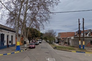 La víctima fue herida  mientras iba caminando por calle Gaboto al 200 bis, entre Beruti y Convención.