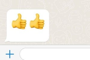 El popular emoji del pulgar hacia arriba.