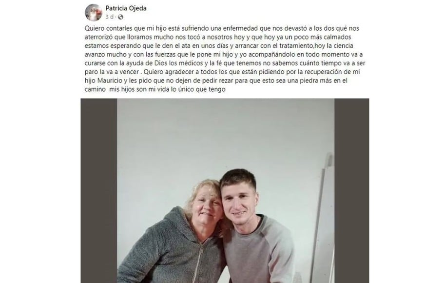 El conmovedor posteo de la madre de Mauricio Guirao.