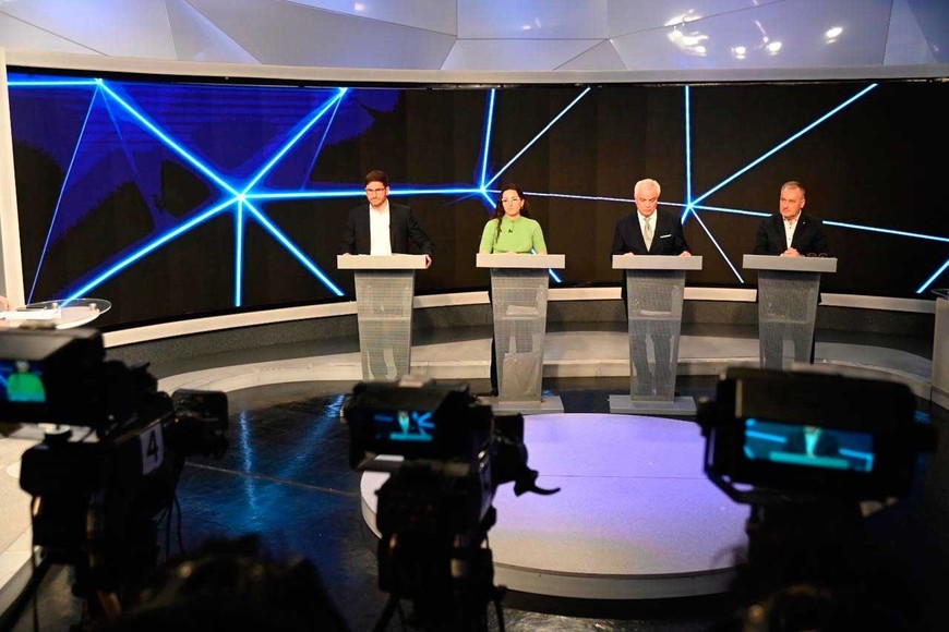 El debate de candidatos a la gobernación se llevó a cabo el domingo en Rosario. Foto: Marcelo Manera