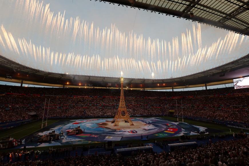 Espectaculares imágenes del inicio del  Mundial de Rugby