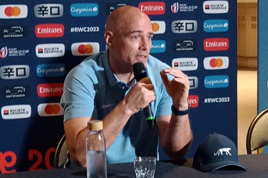 Felipe Contepomi. Entrenador de los backs argentinos. Crédito: El Litoral.