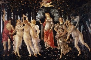 En “La Primavera” de Botticelli se ven los rasgos a través de los cuales se buscaba representar la belleza en el Renacimiento. Es una témpera sobre madera de 314 por 203 centímetros.
Foto: Galleria degli Uffizi de Florencia