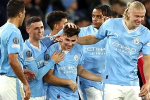 Contra Estrella Roja, brilló Julián Álvarez. El atacante cordobés del Manchester City convirtió un doblete y para dar vuelta el resultado contra el equipo serbio.