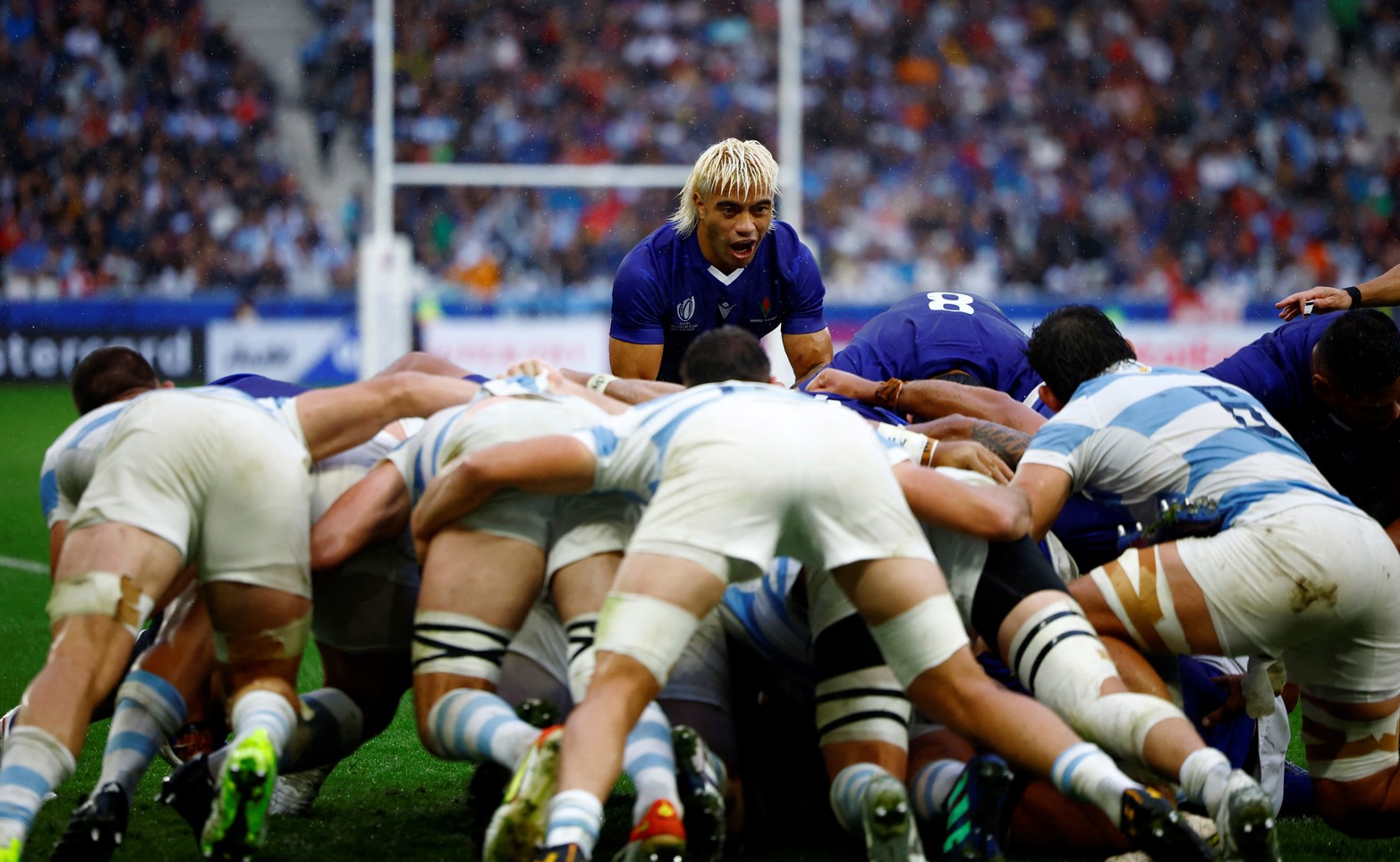 Argentina venció a Samoa 19 a 10 en el Mundial de Rugby.