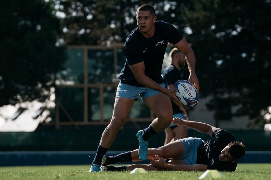 Martín Bogado. El misionero, actual jugador de los Highlanders neocelandeses, tendría chances como número 15 en lugar de Juan Cruz Mallía. Crédito: Prensa UAR.