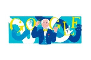 El diseño de Google para homenajear al intelectual galo.