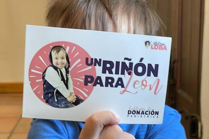 La familia del pequeño organizó eventos y una fuerte movida en las plataformas de las redes sociales bajo un lema "Un riñón para León". Crédito: Gentileza.