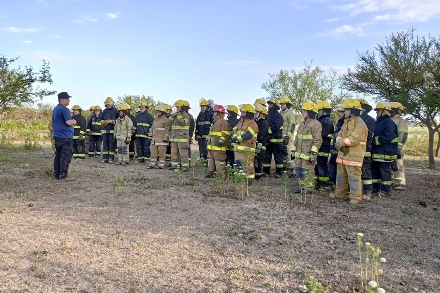 Tareas de campo con el instructor Zurawski.