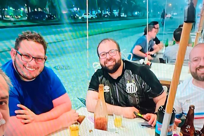 Los médicos asesinados se sacaron una foto antes del ataque. Crédito: Gentileza O Globo.