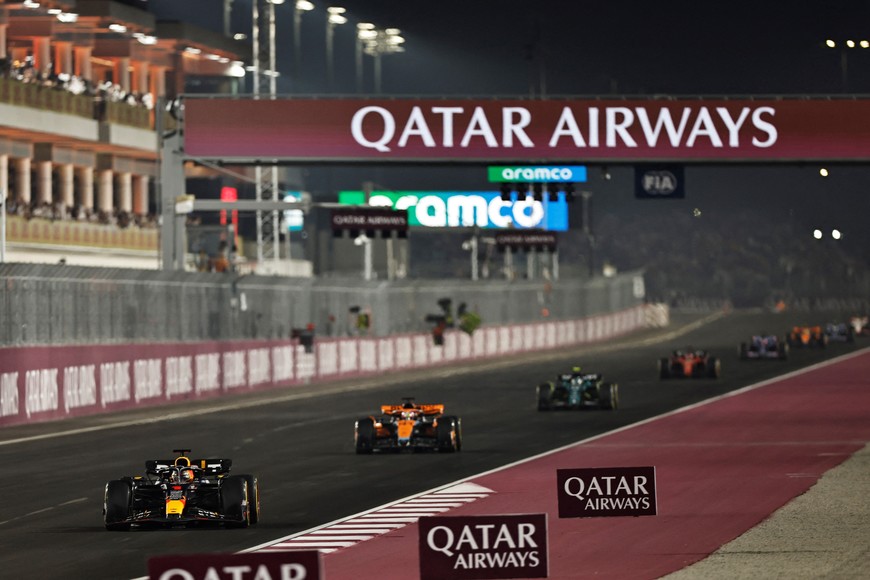 Formula One F1 - Qatar Grand Prix - Lusail International Circuit, Lusail, Qatar - October 8, 2023
Red Bull's Max Verstappen in action during the race REUTERS/Hamad I Mohammed