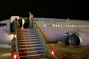 El vuelo en su llegada a Roma. Crédito: Cancillería