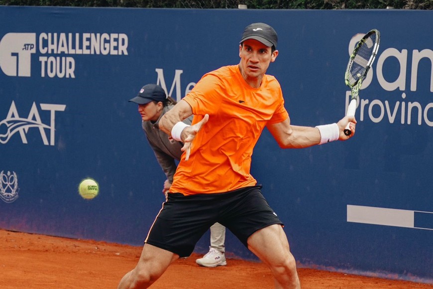 Facuando Bagnis venció al checo Dalibor Svrcina por 6-3 6-4. Crédito: Prensa AAT Challenger Santa Fe