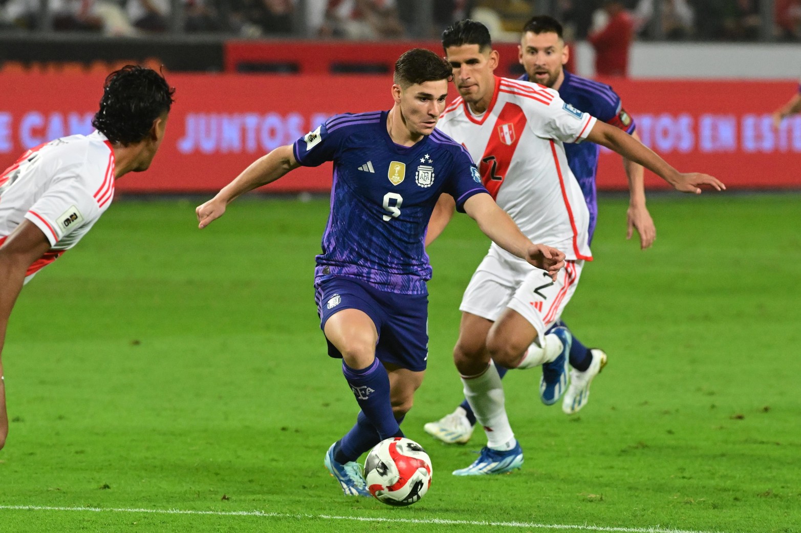 El delantero Julián Alvarez solo le faltó el gol.