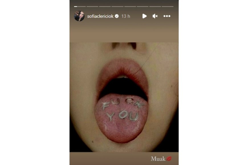 La storie de Sofía Clerici en Instagram.