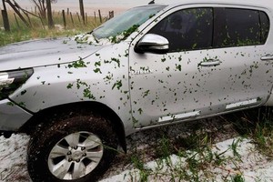 En María Susana las piedras provocaron serios inconvenientes. Gentileza @Reymanolo1