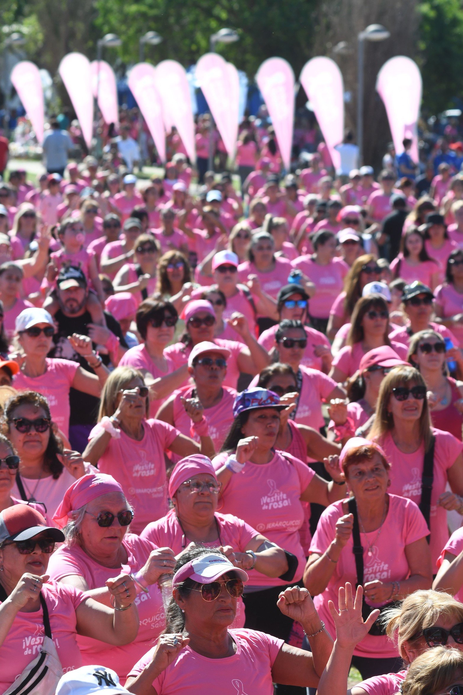 Este sábado se desarrolló a cabo la 9ª edición del "Vestite de Rosa" en el Parque Federal.