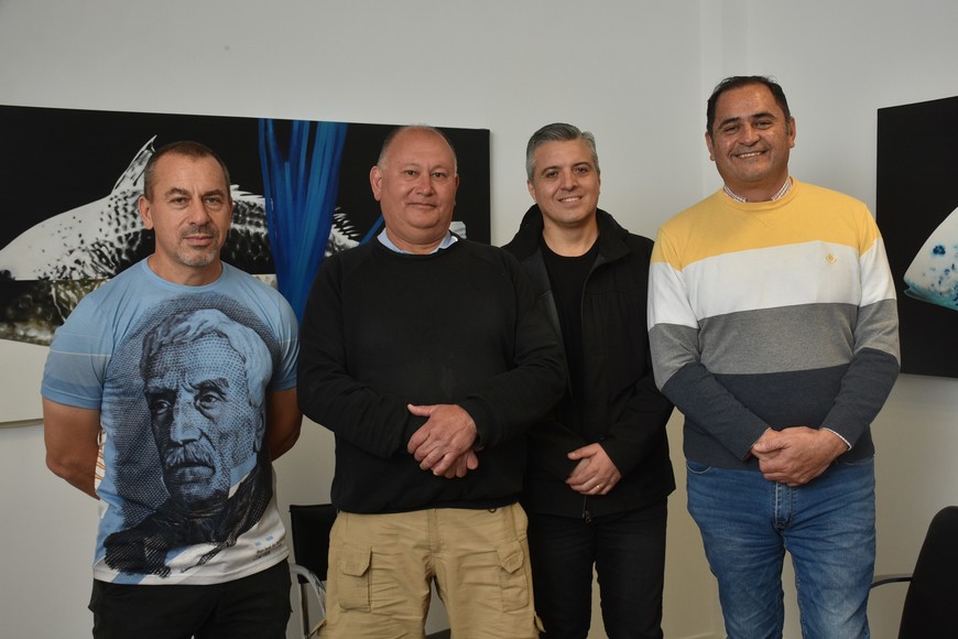 Ranwell Caputto, Sergio Cardozo Arenales, Ariel Fernández y Elio Marzola, Crédito: Flavio Raina.