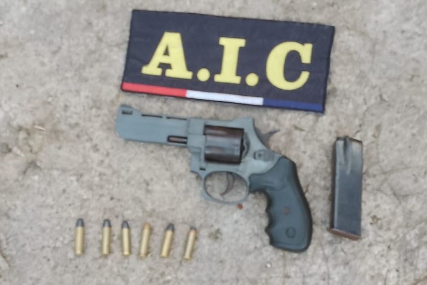 El revólver calibre 38 que fue secuestrado durante el allanamiento.