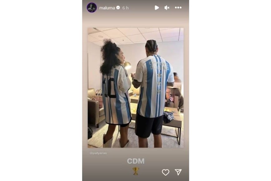 Maluma agradeció a Messi en las redes