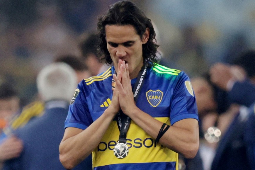 Soccer Football - Copa Libertadores - Final - Boca Juniors v Fluminense - Estadio Maracana, Rio de Janeiro, Brazil - November 4, 2023
Boca Juniors' Edinson Cavani looks dejected after the match REUTERS/Ricardo Moraes     TPX IMAGES OF THE DAY