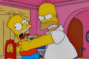 Una escena recurrente en Los Simpson.