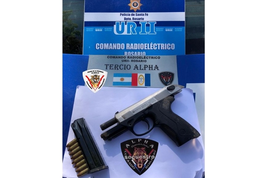 Las armas que fueron secuestradas.