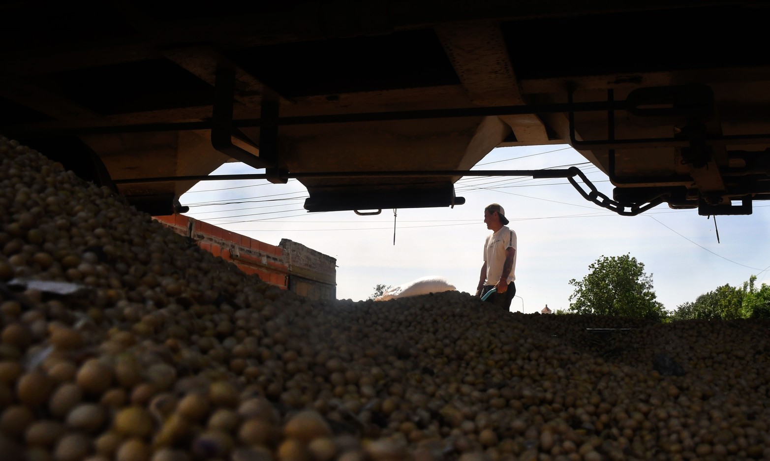 En barrio Santa Rosa de Lima, altura de Moreno. Además de la locomotora, descarrilaron cuatro vagones. 