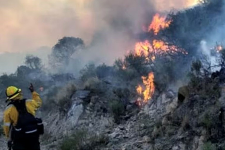 Las provincias de Salta y La Rioja presentan hoy focos activos de incendios forestales.