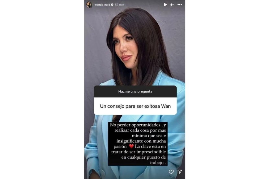 Wanda Nara, volvió a interactuar con sus seguidores de Instagram